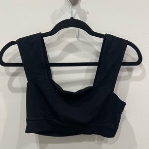 Free People Black Crop Tank Top